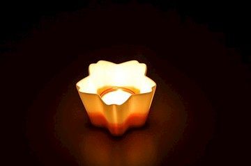 櫻花型陶瓷小缽   白色