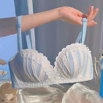 DUYI~夢詩 少女內衣小胸聚攏顯大平胸收副乳防下垂性感蕾絲文胸罩