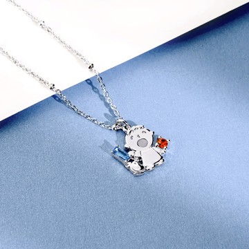 【STORY故事銀飾】Minna No Tabo經典系列-大寶晶鑽純銀項鍊