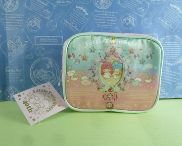 【震撼精品百貨】Little Twin Stars KiKi&LaLa 雙子星小天使 化妝包 40周年 震撼日式精品百貨
