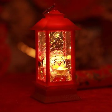 臺灣出貨🔥全網最低價🚀財神新年復古小夜燈擺件涼亭會發光創意氛圍燈送家人長輩禮物