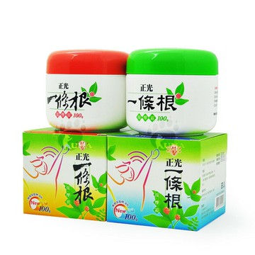 正光一條根 按摩膏(紅蓋)/按摩霜(綠蓋) 100g【庫瑪生活藥妝】