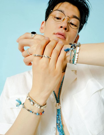 Naked Code Stone Bracelet