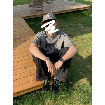 黑色亮光羊皮德訓鞋男女同款情侶鞋綠色綁帶小皮鞋平底休閑鞋暗黑