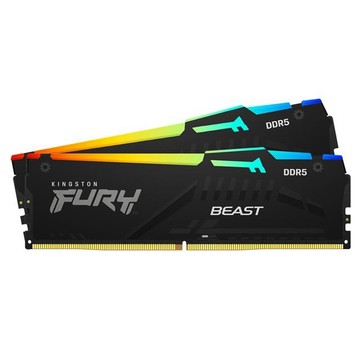 Kingston RGB 獸獵者 DDR5-6000 32G*2桌上型記憶體《黑》