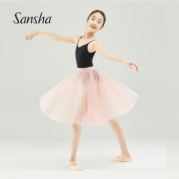 Sansha 法國三沙成人芭蕾舞連體服女舞蹈練功服吊帶形體服大開背