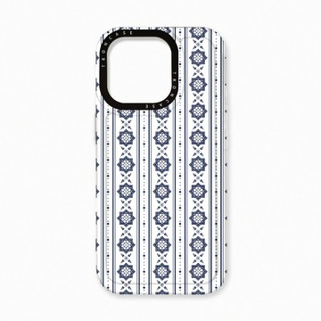 iPhone 16 Pro 殼 TRON iPhone 16 Pro 幾何復古花磚D款 太空殼 透白款 手機殼