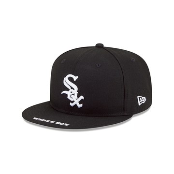 NEW ERA 男女 9FIFTY MLB VISOR 芝加哥白襪 黑 NE14889026