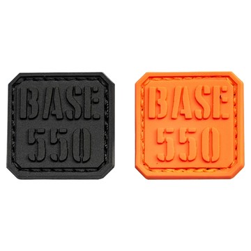 BASE 550 臂章 2個  黑底黑字 + 橘底橘字  1組