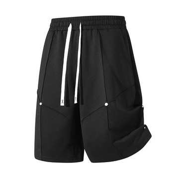 【台灣現貨 M-5XL大尺碼🔥】 夏季休閒短褲 工裝五分褲 透氣運動褲 寬鬆短褲 男裝推薦 約會穿搭 男生褲子