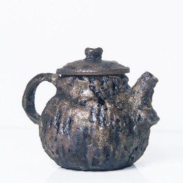 鐵定系列 | 正把茶壺 - 柴燒 仿古 仿鐵 陳金旺老師手作