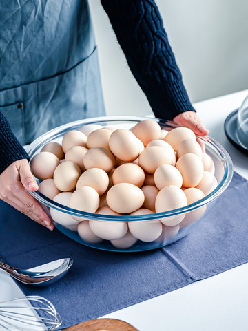 耐熱玻璃盆和面盆透明玻璃盆家用大號加厚打蛋烘培蛋糕盆廚房餐具