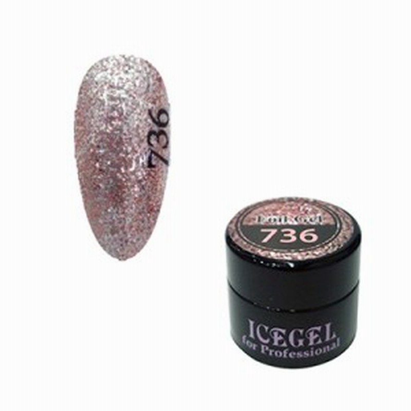 ジェルネイル カラージェル アイスジェル A Black ホイルジェル 736 ピンクゴールド 3g 通販 Lineポイント最大1 0 Get Lineショッピング