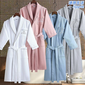 【酒店同款】浴袍 睡袍 浴衣 情侶浴袍 成人浴袍 長款浴袍 加厚吸水 純棉柔軟 四季通用 酒店居家兩用
