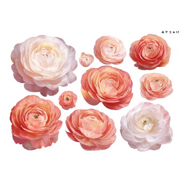 【10月新品4】20-22-0190 裁切紙・拼貼素材 陸蓮花