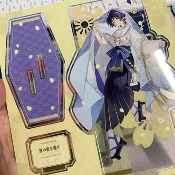 夏季新品🔥小紅書爆款亞克力高顔值魈 散兵流浪者桌麵立牌擺件裝飾送朋友
