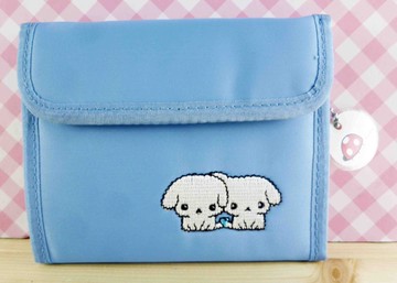 【震撼精品百貨】BuruBuru_抖抖狗~方皮夾-藍色