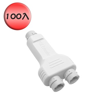 [逸奇科技] 一分二標準百兆防水POE中繼器 100個/組