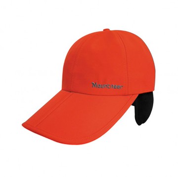 【【蘋果戶外】】山林 12H01-49 橘色 中性帽眉可折耳罩帽 遮耳帽 帽簷可折好收納保暖帽防晒帽 磨毛防撥水 Mountneer