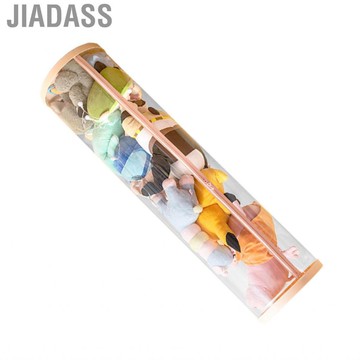 Jiadass 娃娃展示櫃毛絨動物儲物桶客廳拉鍊開合