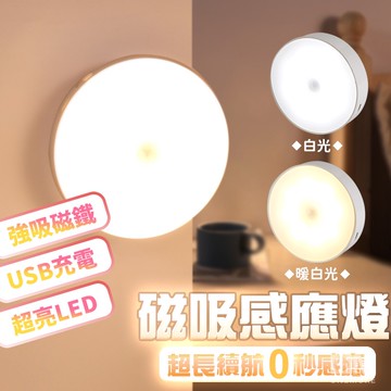 【台灣現貨+免運】自動感應燈 升级版8顆LED 人體感應小夜燈 磁吸式小夜燈 led小夜燈 家用感應燈 充電小夜燈
