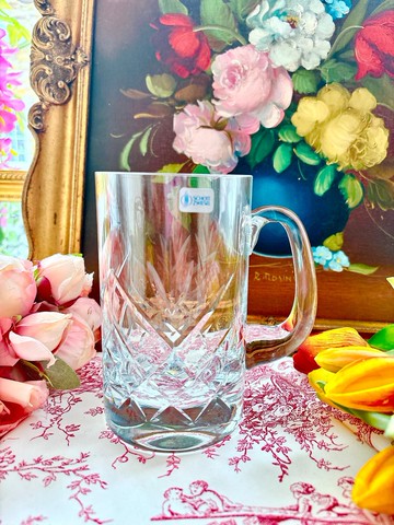 1940年代德國製水晶啤酒杯完整庫存品含原裝盒