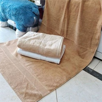 無捻紗  簡約 素色 純棉  加厚   柔軟超吸水大浴巾大毛巾 沙灘巾
