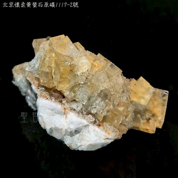 北京懷柔黃螢石原礦1117-2號-地質專業礦洞精選系列 金螢石，是團結，智慧和創造力的礦石。