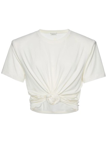 magda butrym t-shirt with knot