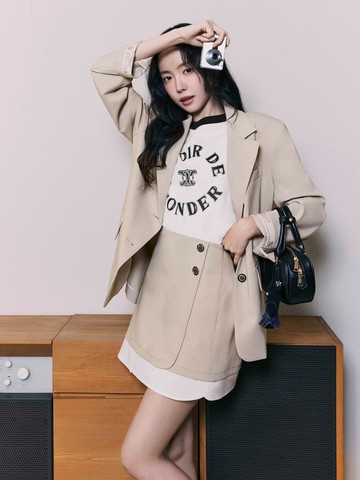 Color Block Layered Mini Skirt (GR4A0SKR51)
