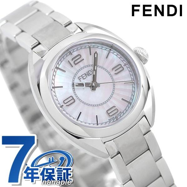 フェンディ FENDI 腕時計 レディース F218524500 モメント フェンディ Momento Fendi クオーツ ホワイトシェルxピンクゴールド アナログ表示