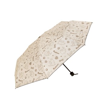 【OUTDOOR】寶可夢Pokemon-伊布晴雨二用傘-奶茶色 ODGO23F02BE