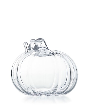 Large Glass Pumpkin with Twisted Stem