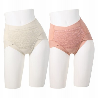きれいになろう！ 制菌加工 超フィットショーツ 2枚組(ベージュ