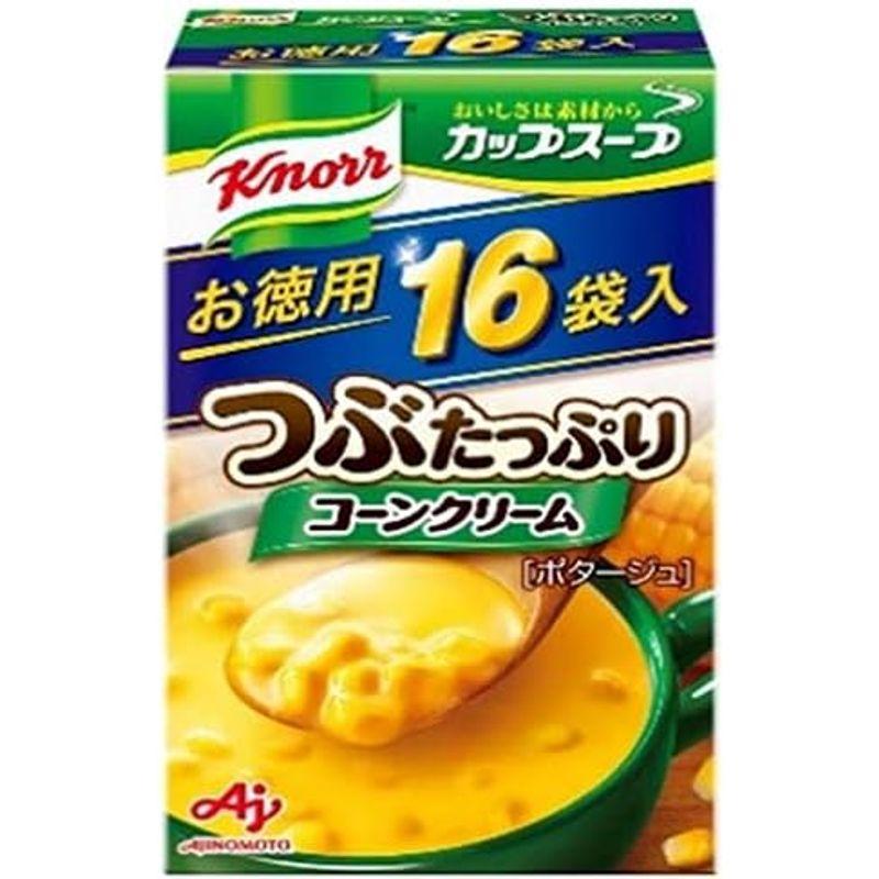 味の素 クノールカップスープ つぶたっぷりコーンクリーム (16.1g×16袋)×3個入×(2ケース)