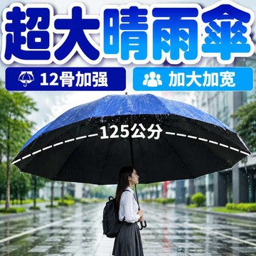 超大折疊傘 24骨 自動傘 反向折疊傘 三人傘 晴雨傘 加大雨傘 折疊傘 黑膠防曬傘 抗UV傘 超大手动雨傘 正向傘