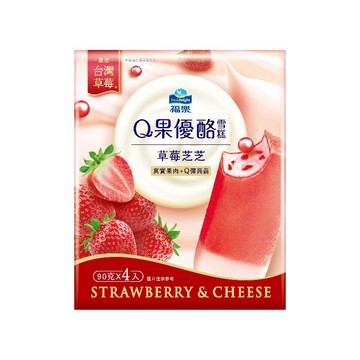 福樂Q果優酪雪糕草莓芝芝