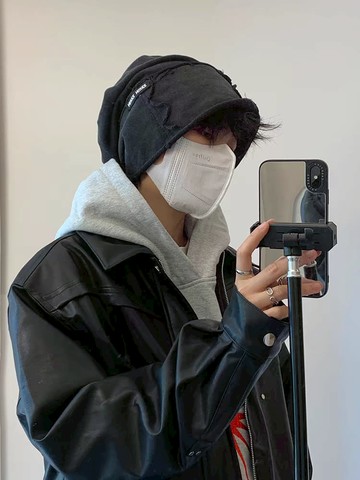 情侶款水洗秋冬造型堆堆帽