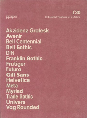 F30: 30 Essential Typefaces for a Lifetime[二手書_普通]
