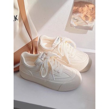 蓓爾小白鞋女2025夏季新款奶呼呼板鞋原創小眾休閑百搭厚底女鞋子