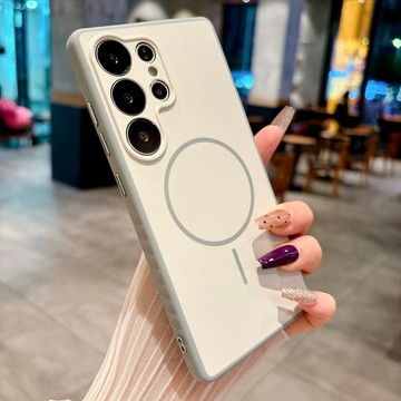 膚感雙色 液態 磁吸無線充 防摔殼 適用於 三星Galaxy S25 S24 S23 Ultra 手機殼 S25 保護殼
