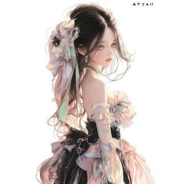 【3 月新品 1】07-117-0088 人物貼紙 透明感服飾造型