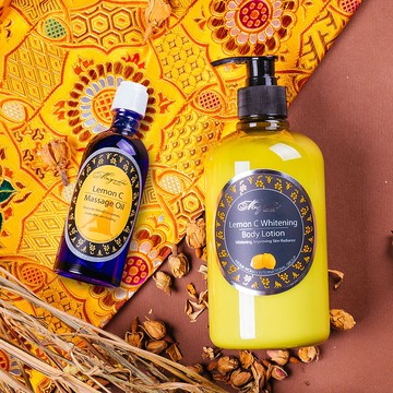 檸檬C嫩白保養組 金-身體乳液/按摩精油