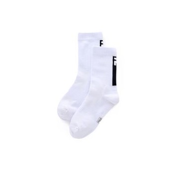 FILA 基本款中筒襪-白色 SCA-1007-WT