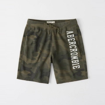 AF a&f Abercrombie & Fitch 短褲 迷彩綠 1336