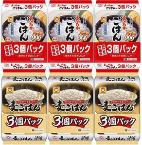 マルちゃん 白ご飯麦ごはんアソート(あったかごはん 3個パック×3個 麦ごはん 3個パック×3個)