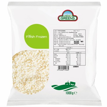 Greens冷凍白花椰菜米1kg 家樂福線上購物 Line購物