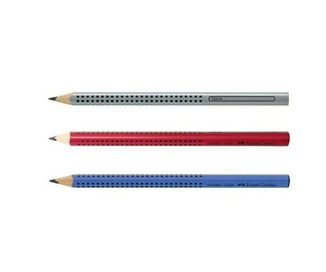 德國 Faber-Castell 輝柏 JUMBO 學齡專用 大三角粗芯鉛筆 (111900銀 / 111921紅 / 280352藍)  (12入/打)【APP滿額下單4%點數(單一帳號最高1500點)】5/31止