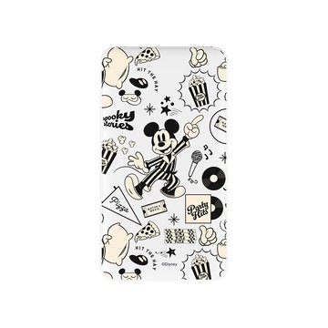 【正版授權】Disney經典-黑白電影派對雙線快充10000mAh行動電源