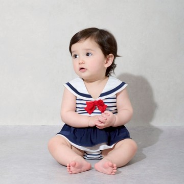 petit main 品牌旗艦店 【SWIM】女孩水手泳衣（嬰兒服）【日本直接出貨】